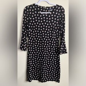 Tommy Hilfiger Black Dress with Floral Pattern